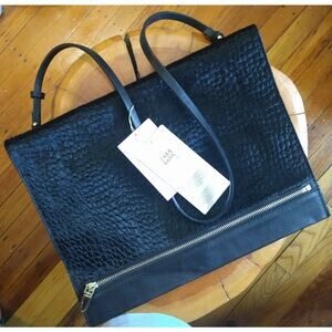 Zara messenger pony hair bag